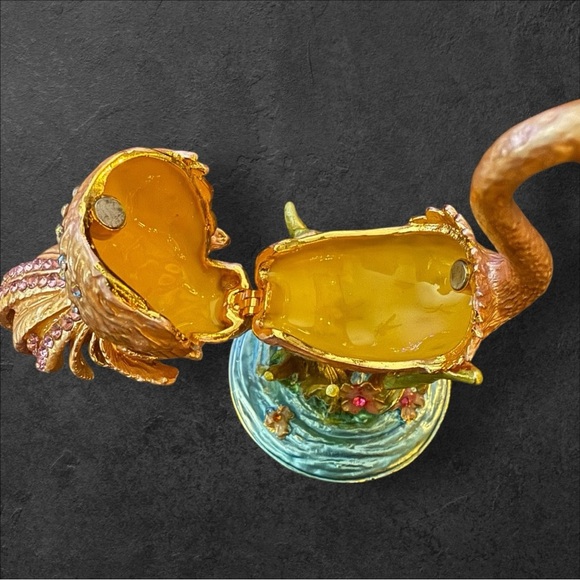 Flamingo Trinket Box - Never Used - Picture 9 of 9